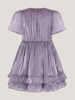Monsoon Purple Sequin Organza Party Dress