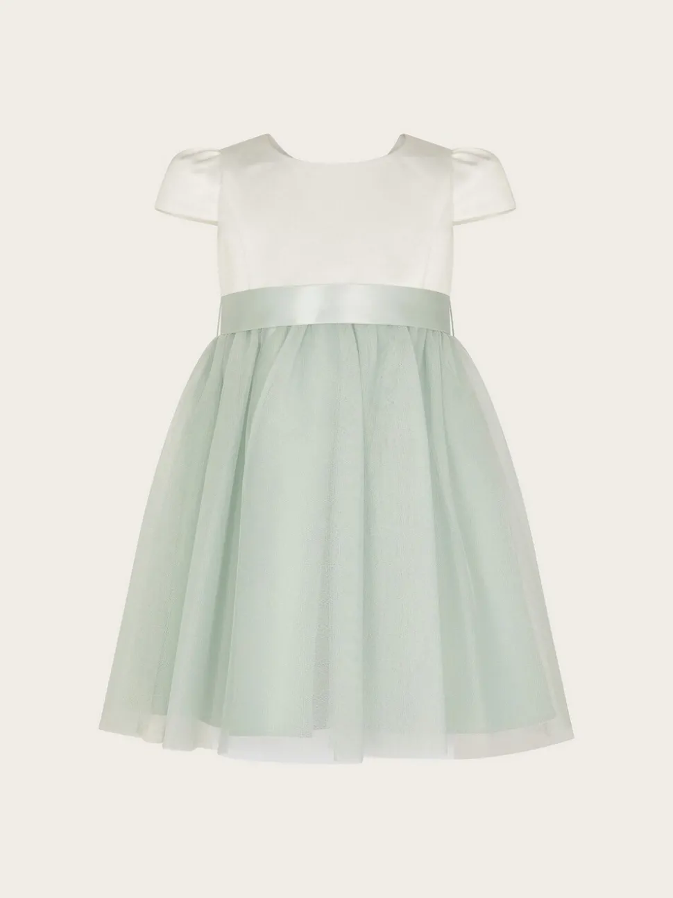 Monsoon Sage Tulle Baby Flower Girl Dress