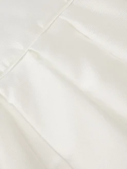 Monsoon White Isabella Short Sleeve Pearl Effect Embellished Dress
