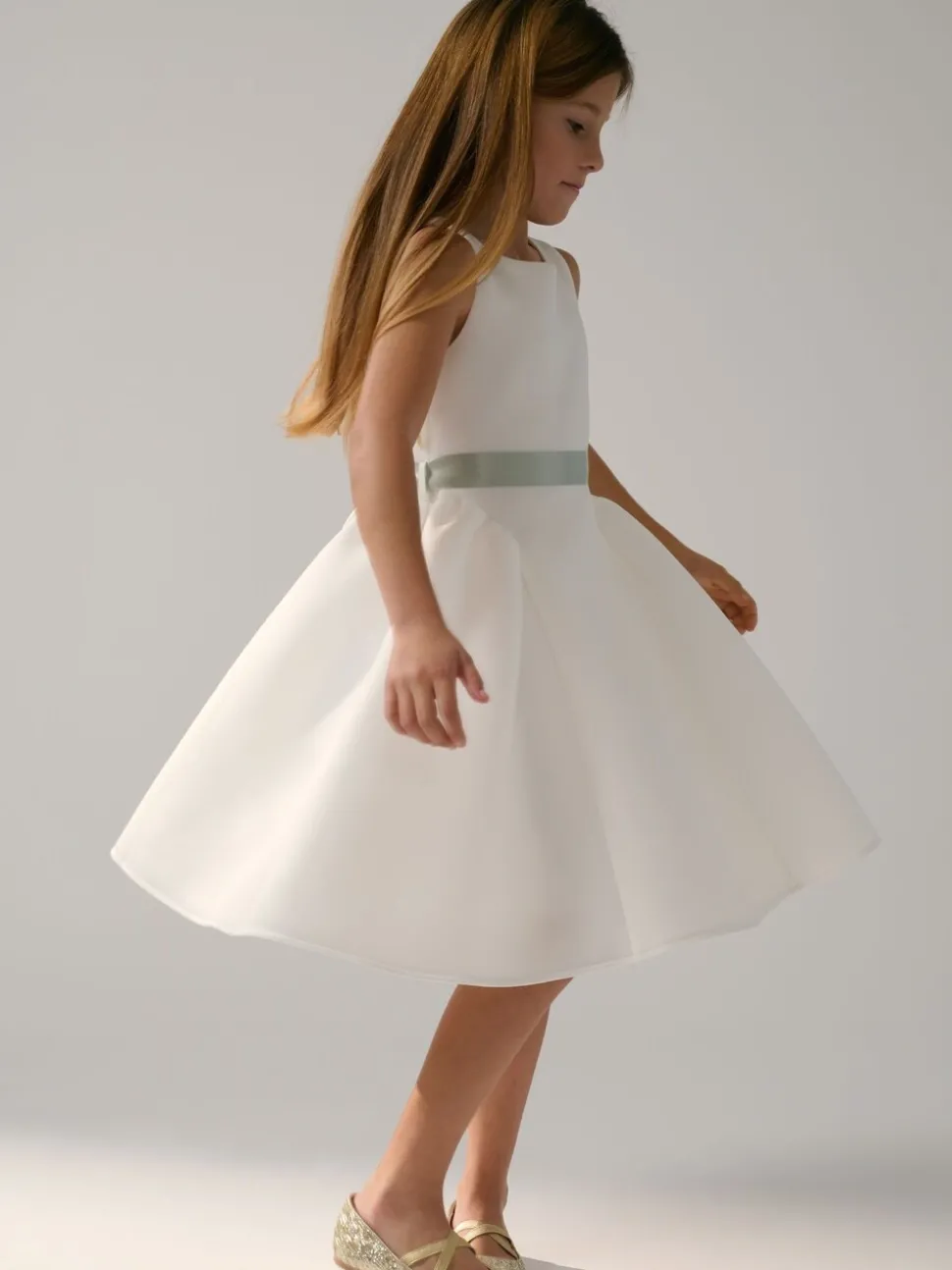 Monsoon White Molly Scuba Bridesmaid Dress