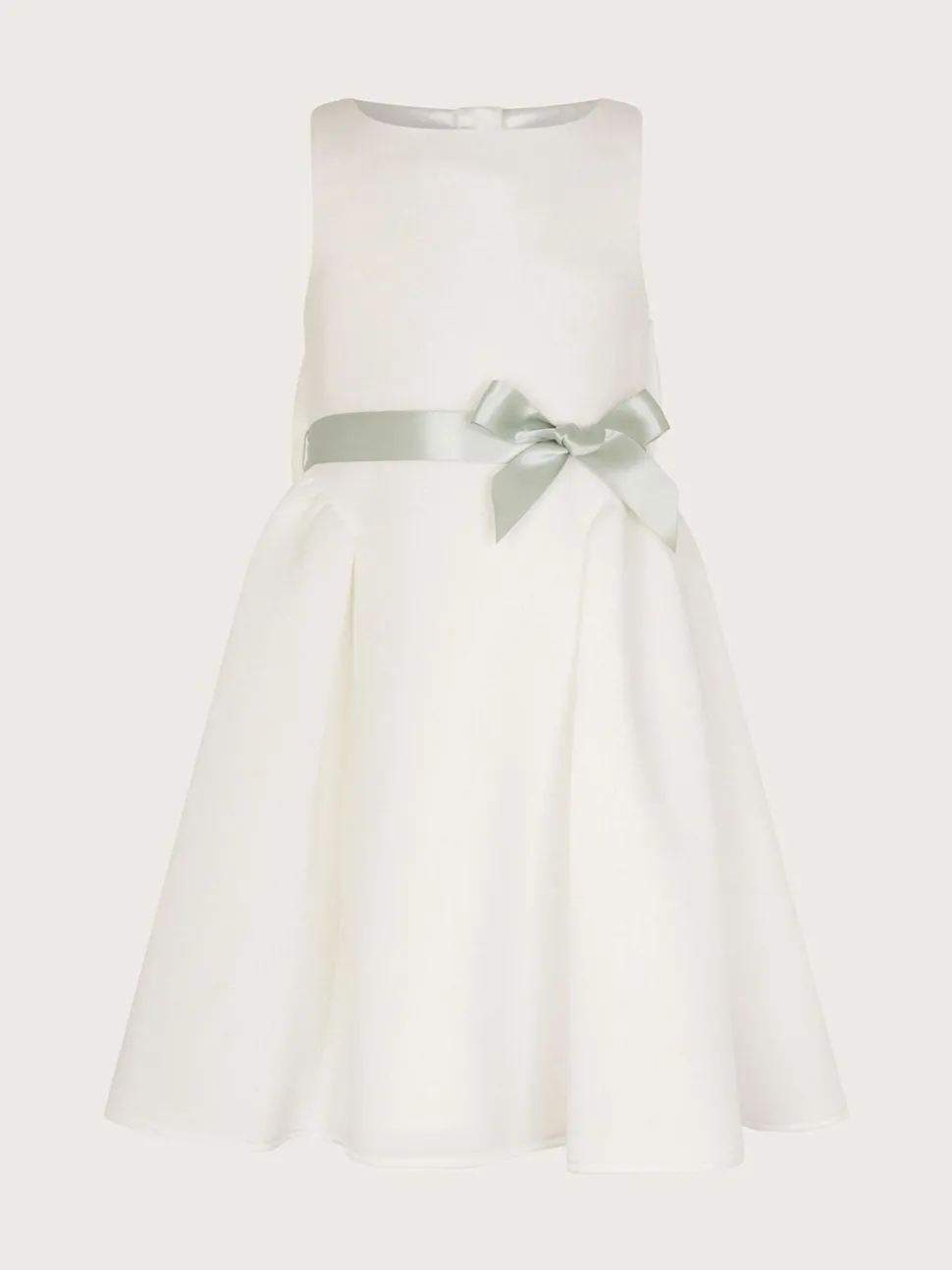 Monsoon White Molly Scuba Bridesmaid Dress