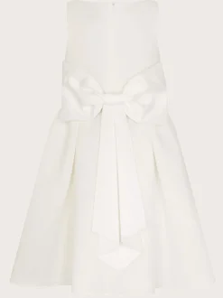 Monsoon White Molly Scuba Bridesmaid Dress
