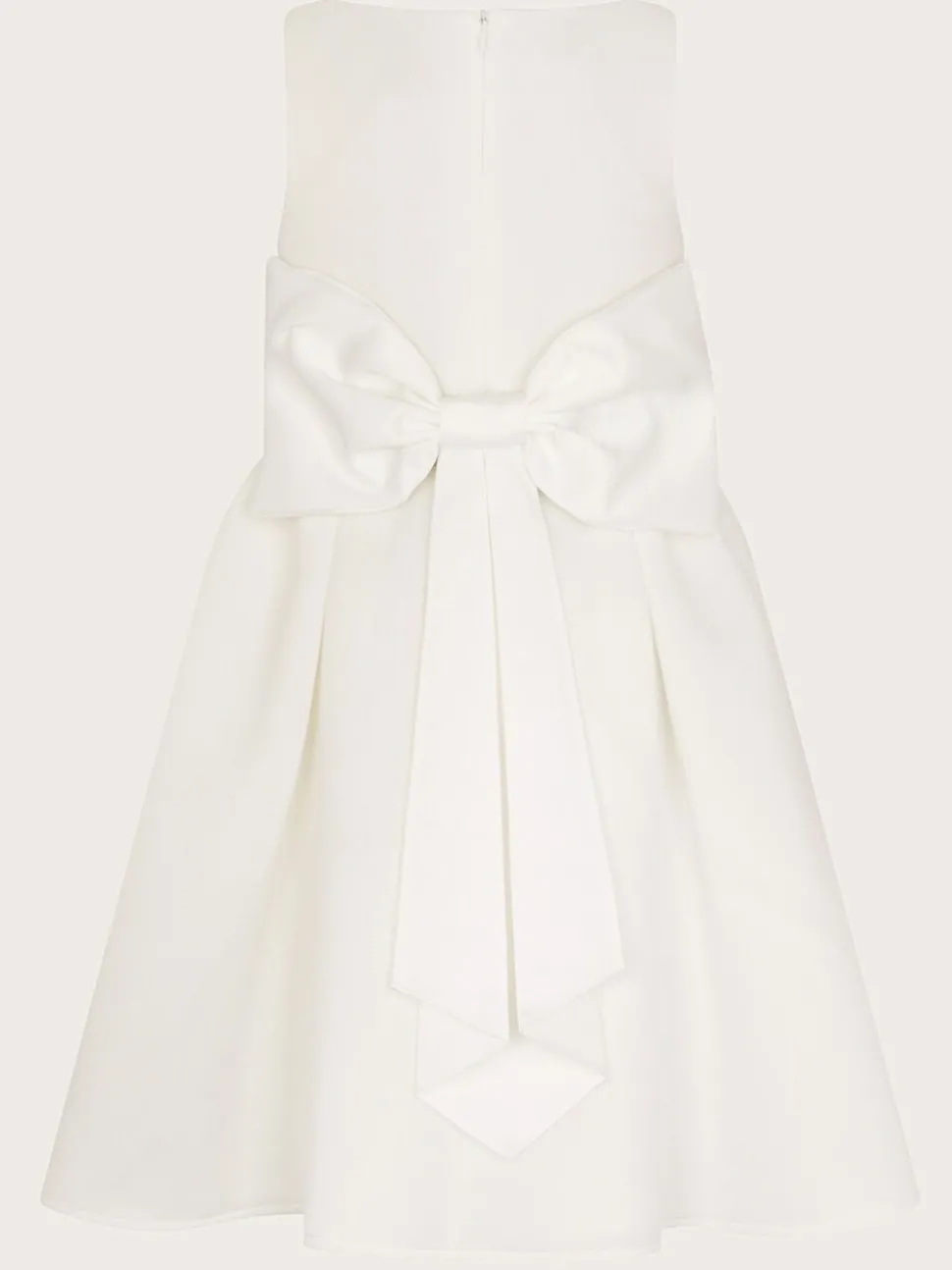 Monsoon White Molly Scuba Bridesmaid Dress