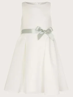 Monsoon White Scuba Holly Bridesmaid Dress