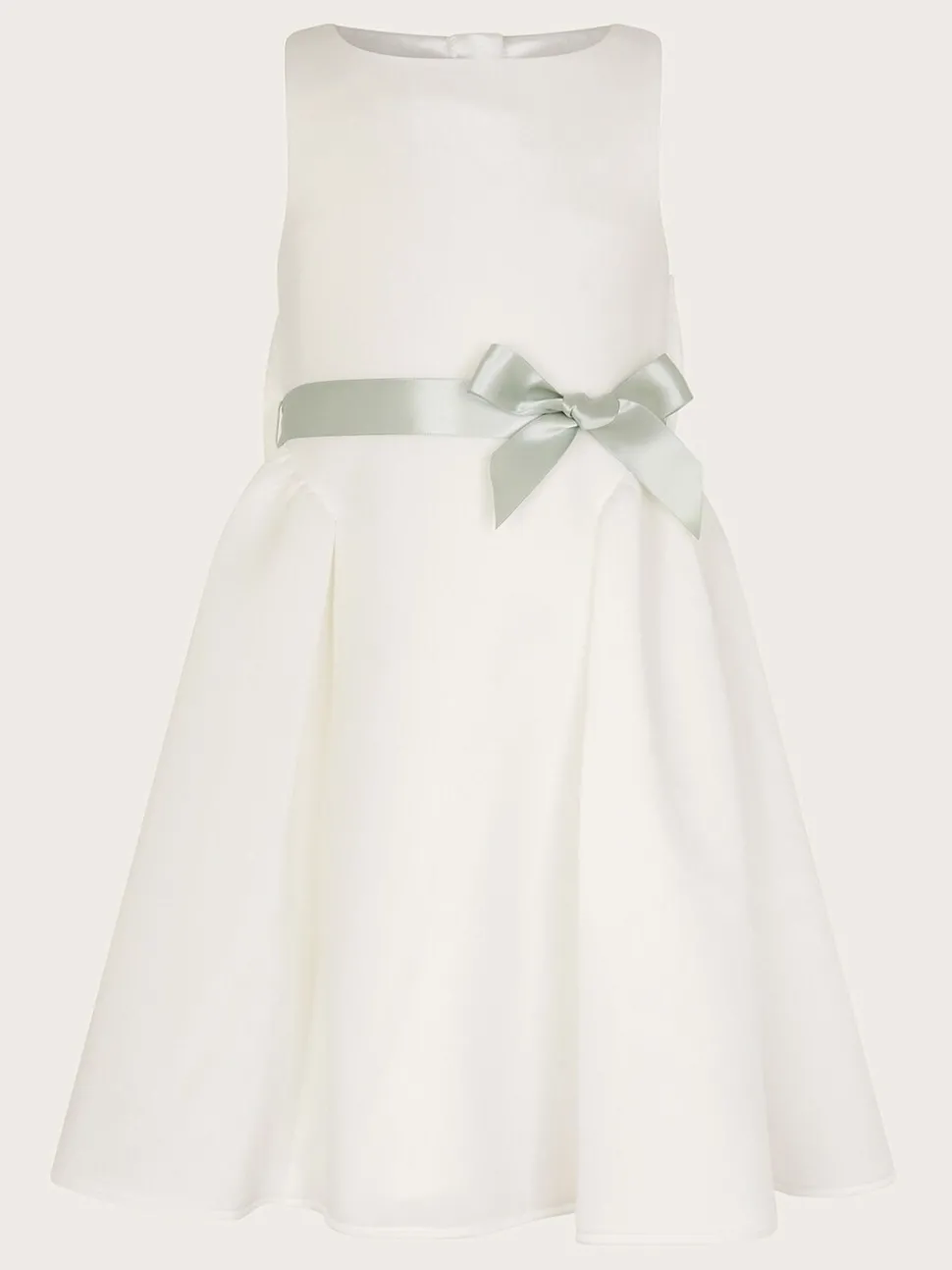 Monsoon White Scuba Holly Bridesmaid Dress