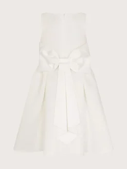 Monsoon White Scuba Holly Bridesmaid Dress