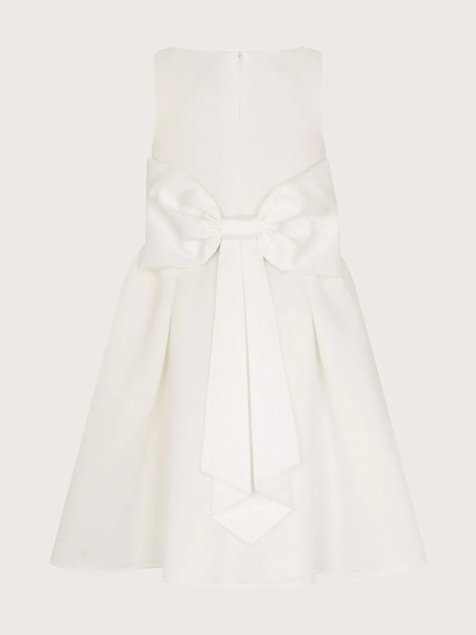 Monsoon White Scuba Holly Bridesmaid Dress