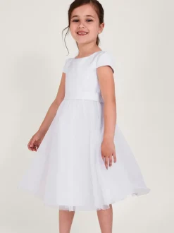 Monsoon White Tulle Flower Girl Dress