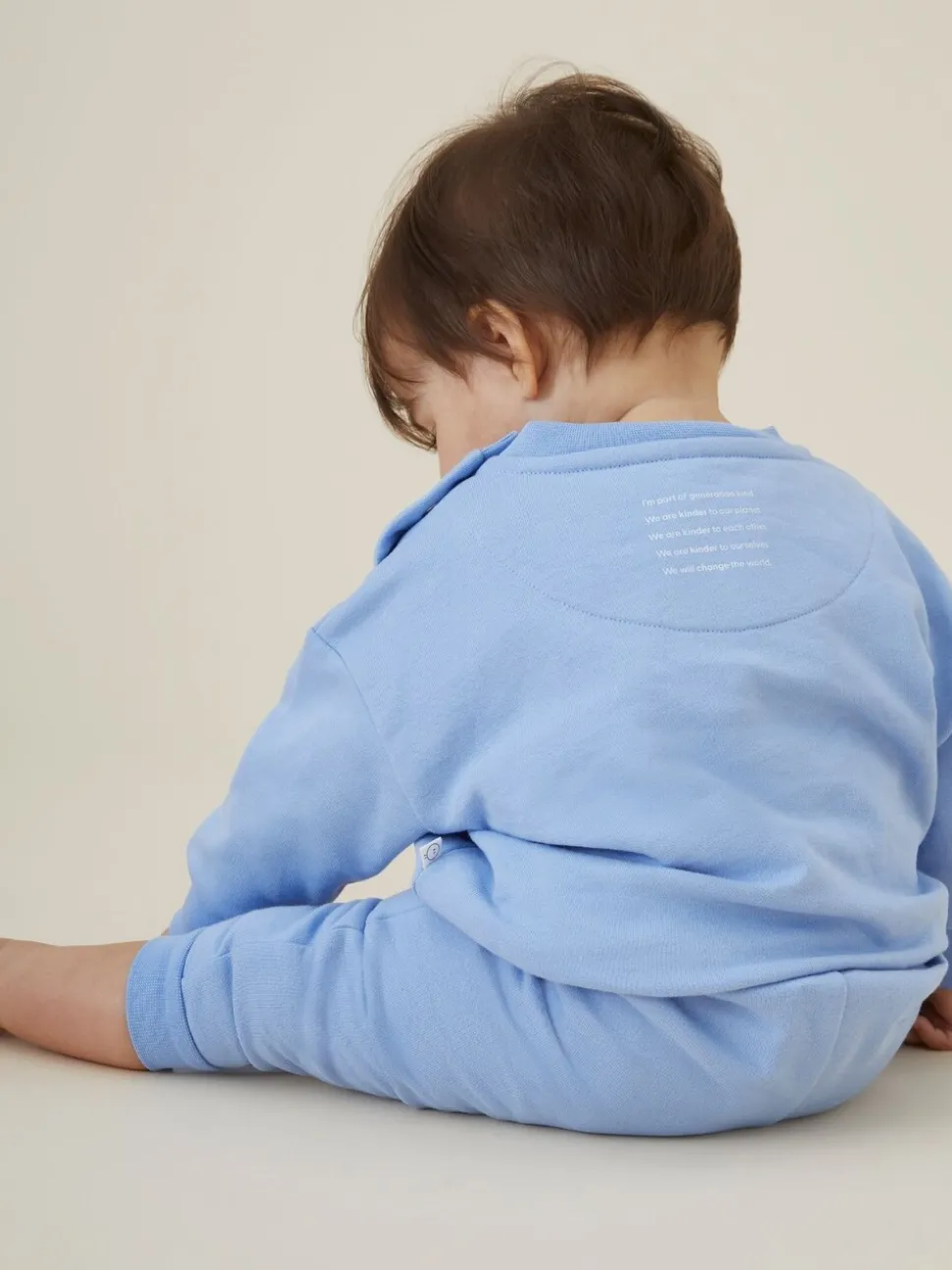 MORI Blue Cotton Comfy Baggy Sweatshirt