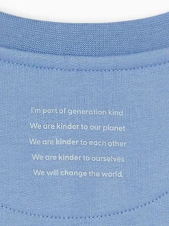 MORI Blue Cotton Comfy Baggy Sweatshirt