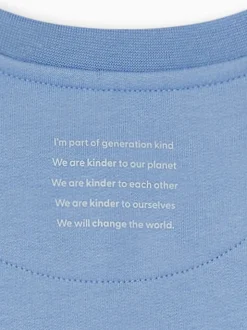 MORI Blue Cotton Comfy Baggy Sweatshirt