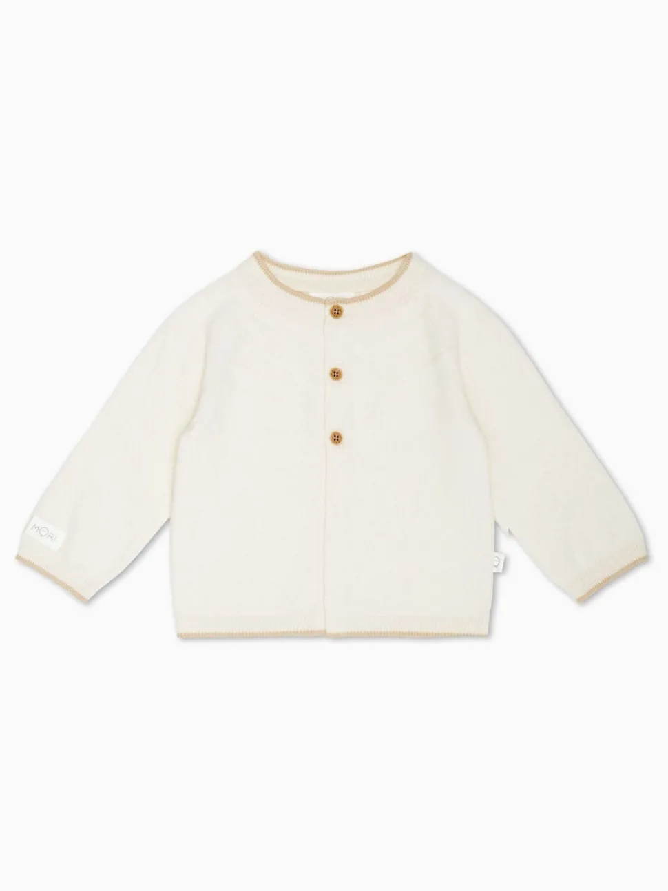MORI Cream Cotton Knitted Jumper & Leggings Baby Gift Set