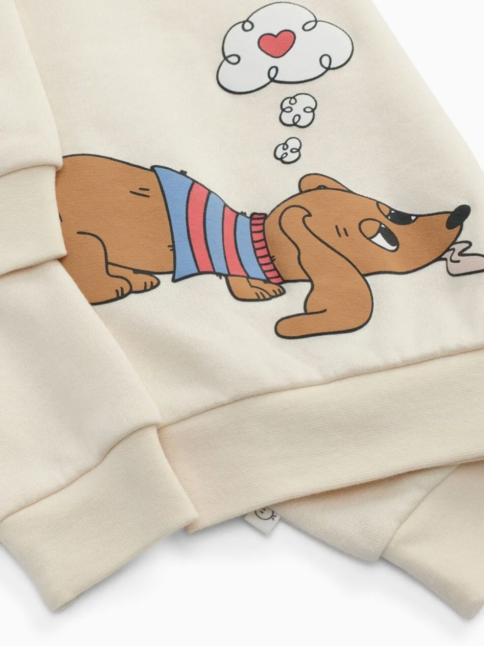MORI Cream Supersoft Daydreaming Dog Sweatshirt