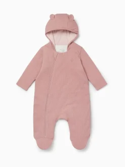 MORI Pink Cosy Zip-Up Pramsuit
