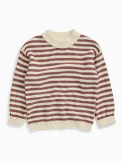 MORI Pink Stripe Supersoft Knitted Jumper
