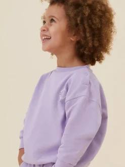 MORI Purple Cotton Comfy Baggy Sweatshirt