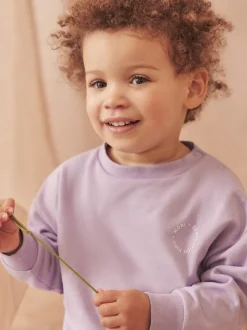 MORI Purple Cotton Comfy Baggy Sweatshirt