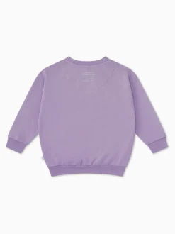MORI Purple Cotton Comfy Baggy Sweatshirt