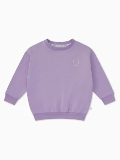 MORI Purple Cotton Comfy Baggy Sweatshirt