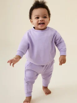 MORI Purple 100% Cotton Comfy Joggers