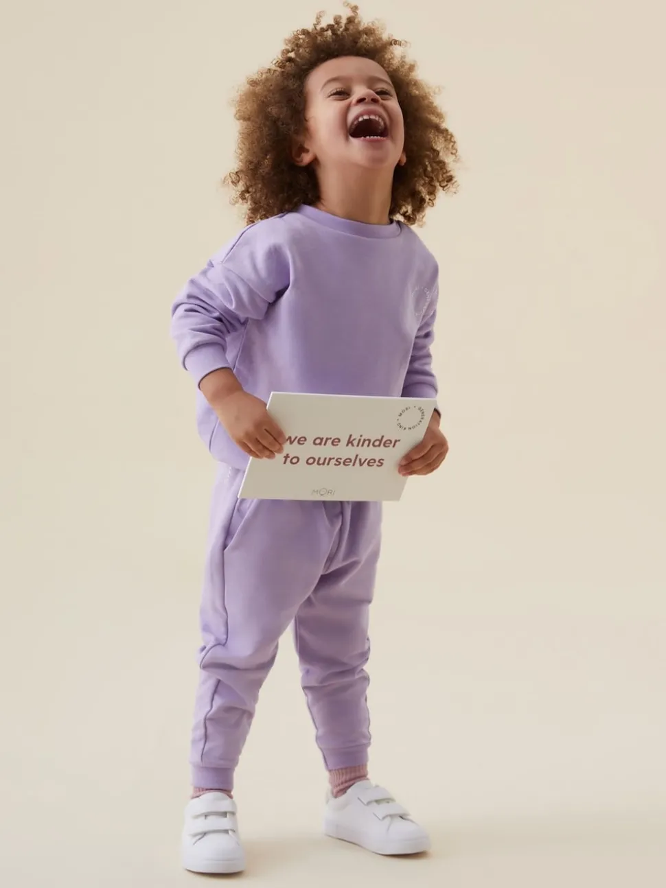 MORI Purple 100% Cotton Comfy Joggers