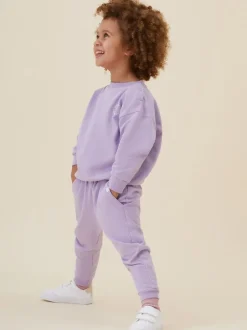 MORI Purple 100% Cotton Comfy Joggers