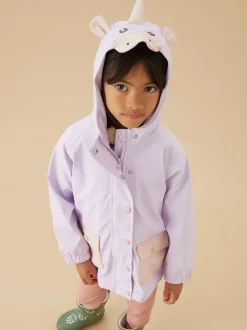 MORI Purple Unicorn Lined Waterproof Coat