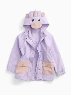 MORI Purple Unicorn Lined Waterproof Coat