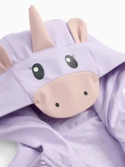 MORI Purple Unicorn Lined Waterproof Coat