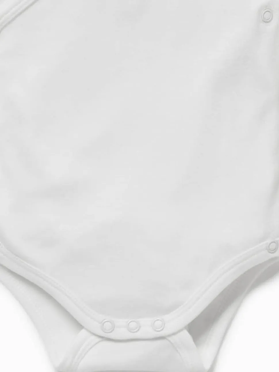 MORI White Long Sleeve Supersoft Kimono Bodysuit