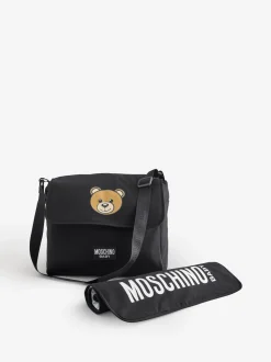 Moschino Black Logo Changing Bag