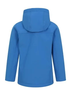 Mountain Warehouse Aqua Blue Exodus Kids Water Resistant Softshell Jacket