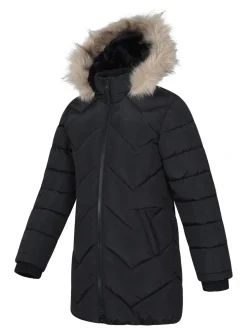 Mountain Warehouse Black Galaxy Water Resistant Long Padded Jacket