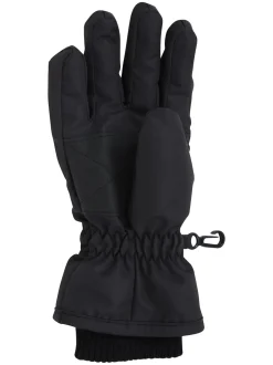 Mountain Warehouse Black Isotherm Fur Lined Hat & Snow Gloves Set