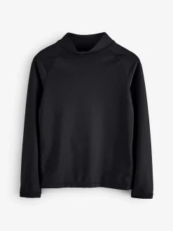 Mountain Warehouse Black Long Sleeve Rash Vest
