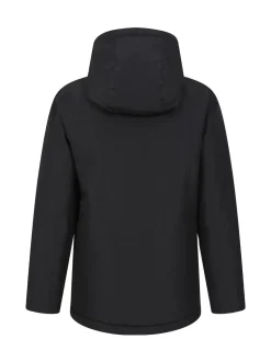 Mountain Warehouse Black Noah Borg Lined Waterproof Jacket