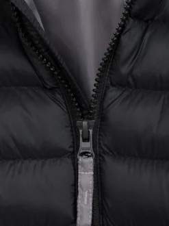 Mountain Warehouse Black Seasons II Kids Water-Resistant Padded Jacket