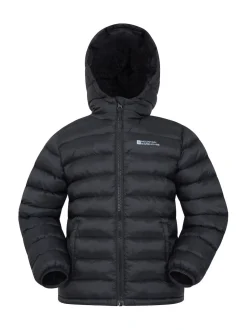 Mountain Warehouse Black Seasons Water Resistant Faux Fur Lined Padded Jacket