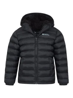Mountain Warehouse Black Seasons Water Resistant Faux Fur Lined Padded Jacket