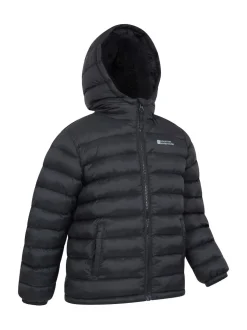 Mountain Warehouse Black Seasons Water Resistant Faux Fur Lined Padded Jacket