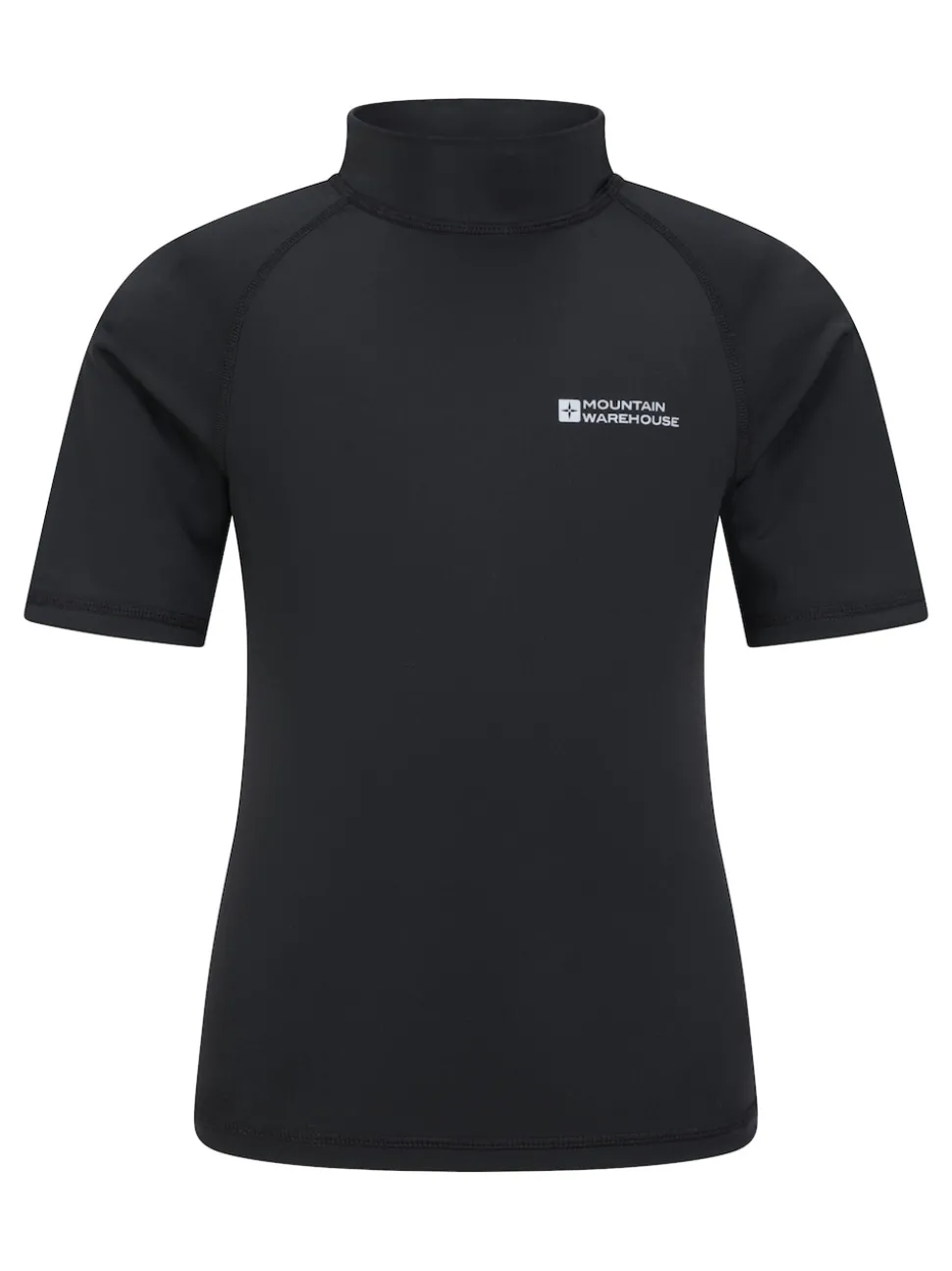Mountain Warehouse Black Short Sleeved Rash Vest