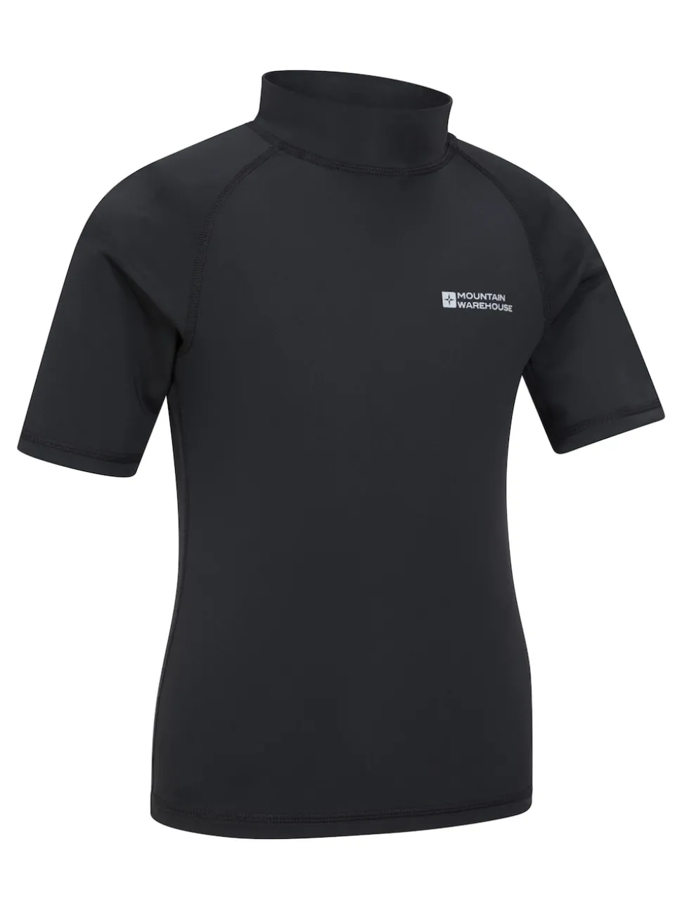 Mountain Warehouse Black Short Sleeved Rash Vest