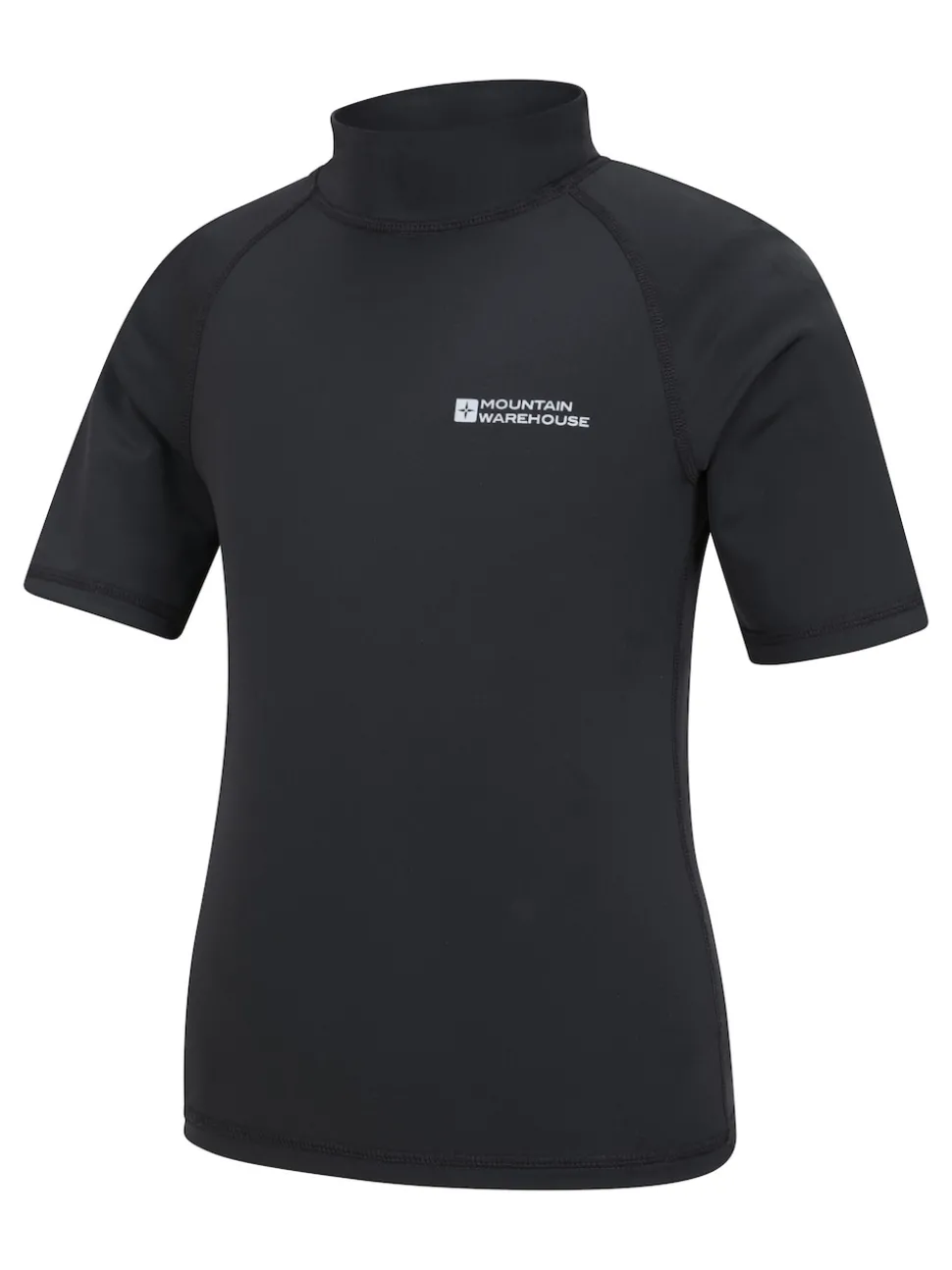 Mountain Warehouse Black Short Sleeved Rash Vest