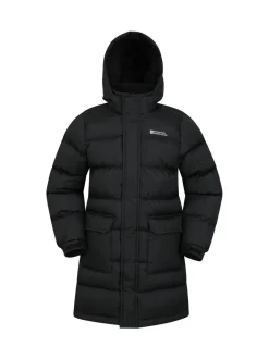 Mountain Warehouse Black Snow Water Resistant Fleece Lined Padded Jacket
