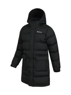 Mountain Warehouse Black Snow Water Resistant Fleece Lined Padded Jacket