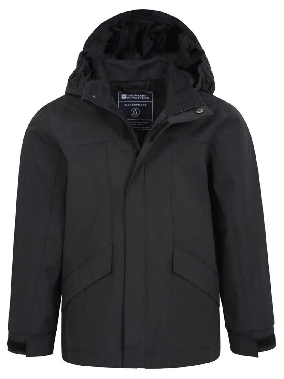 Mountain Warehouse Black Solar Waterproof Jacket