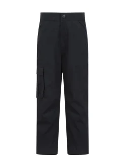 Mountain Warehouse Black Winter Trek Fleece Lined Trousers
