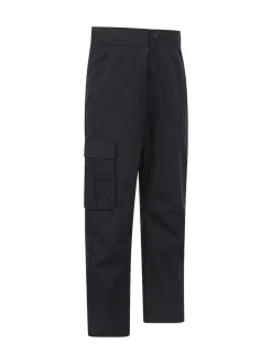 Mountain Warehouse Black Winter Trek Fleece Lined Trousers