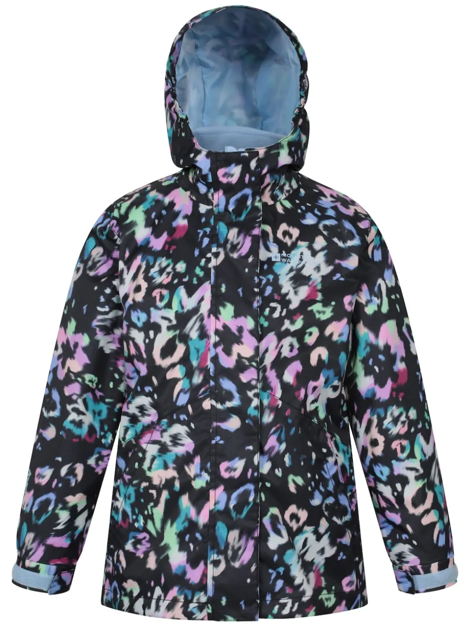 Mountain Warehouse Blue Aries Printed Waterproof 3-in-1 Jacket