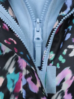 Mountain Warehouse Blue Aries Printed Waterproof 3-in-1 Jacket